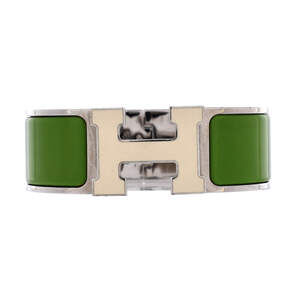 Hermes Wide Clic H Bracelet Enamel